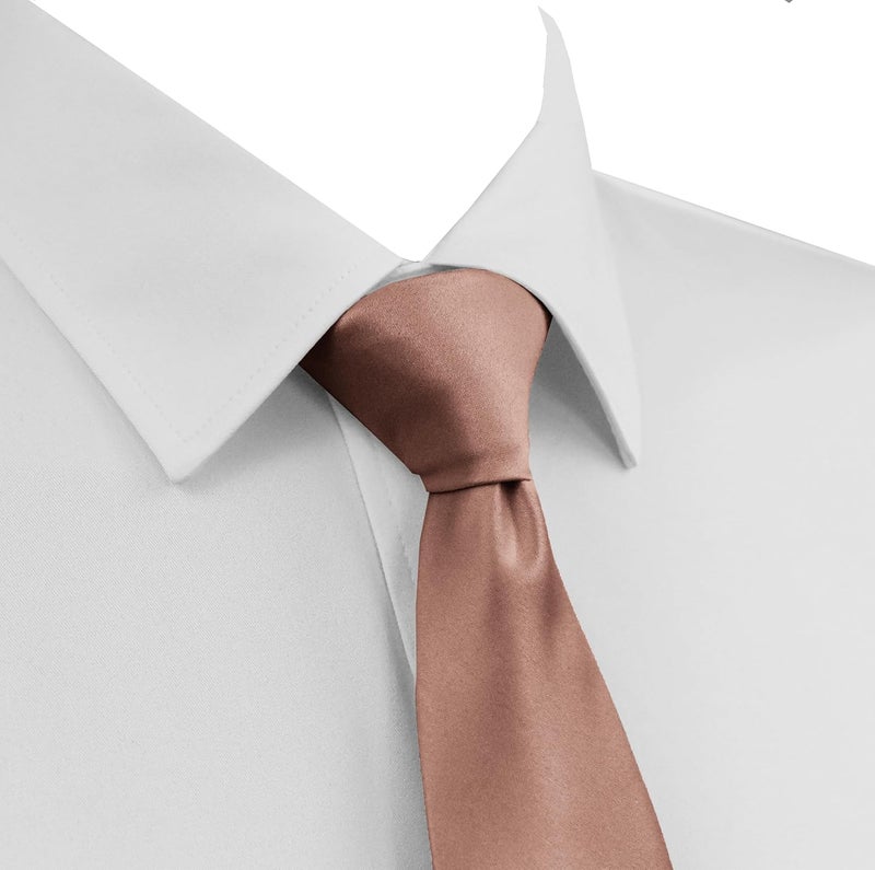 DIBI Solid Color Ties for Men, Formal Mens Ties, Neck Tie, Classic Tie for Boys Women Teens, Wedding Business Costume Necktie - Image 3